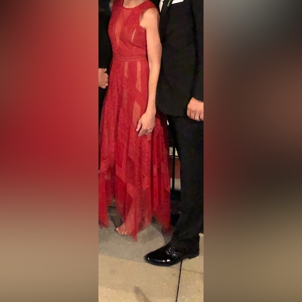 BCBG Maxazria Size 0 Red Dress